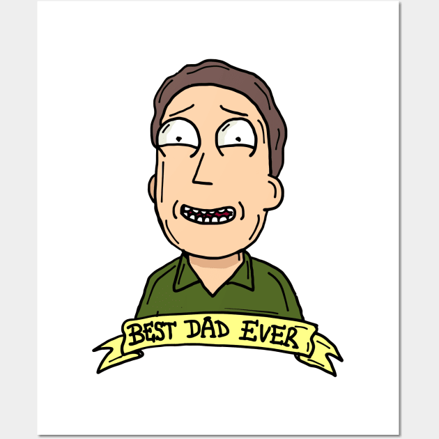 Best Dad Ever Wall Art by alexanderkansas